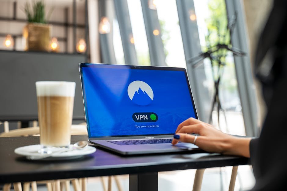 Laptop showing a VPN connection screen that could be a trojanized fake client